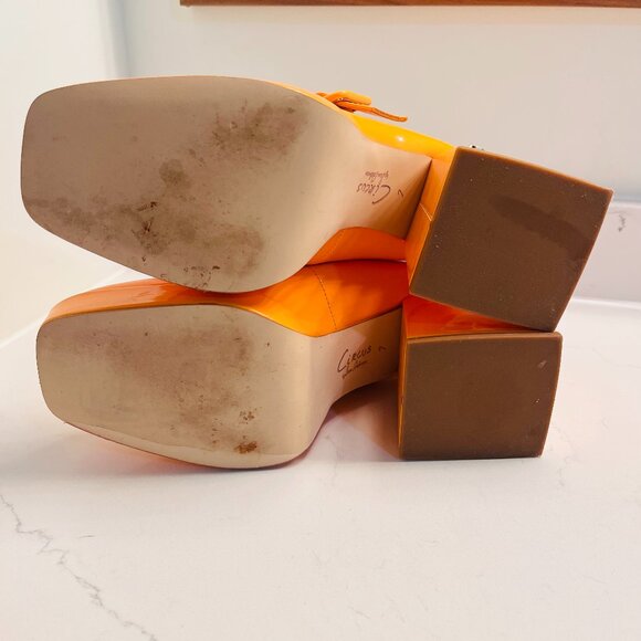 Circus by Sam Edelman Khiara Platform Mary Jane Pumps, Orange, Size 7 - Picture 6 of 6